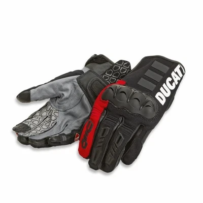 Motorcycle Gloves for Men Original DUCATI Atacama C3 Black/Red 98109249 - Image 1 of 4