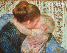 Love 8x10 Print 2263 Mother and Child Smiling at Each Other by Mary Cassatt