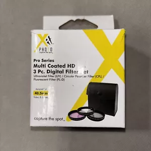 NEW IN BOX Xit XT-405FLK 3-Piece 40.5mm UV/Polarizer/FLD Filter Kit + Case - Picture 1 of 2