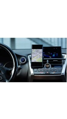 Junsun 360° Rotating Stand Car Mobile Phone Holder Air Vent - Grey - Image 1 of 4