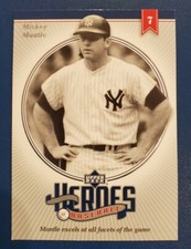 2002 Upper Deck Prospect Premieres Heroes of Baseball #HMM9 Mantle 