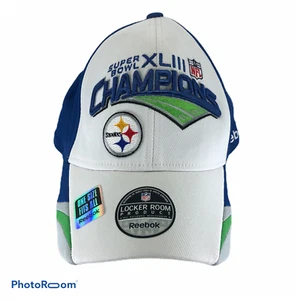 Super Bowl XLIII Steelers On-field Reebok Fitted Hat *NEW* - Picture 1 of 4
