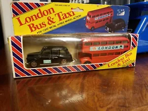 Persaud "London Bus & Taxi" Die-cast Metal, Free Wheel Action - Picture 1 of 5
