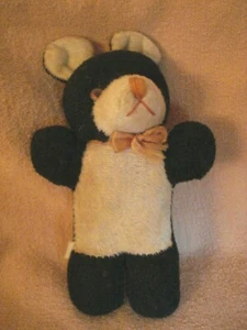 Vintage Cute Small Panda Bear - Stuffed with Straw Toy - Picture 1 of 3