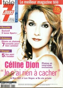 Mag TELE 7 JOURS 2002: CELINE DION_RONALDO_MICHAEL VARTAN_MICHAEL YOUN_THALASSA - Imagen 1 de 6