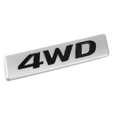 1x Chrome Metal 4WD Emblem Car Fender Trunk 3D Badge Nameplate Sticker Universal