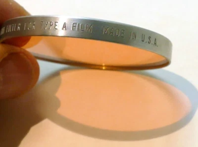 Kodak Daylight A glass lens Filter 52mm OD drop in series VII 7 wratten - Image 1 of 4