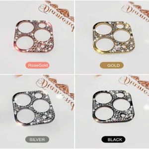 For iPhone 12 11 Pro Max Mini Diamond Tempered Glass Camera Lens Protector Bling - Picture 1 of 11