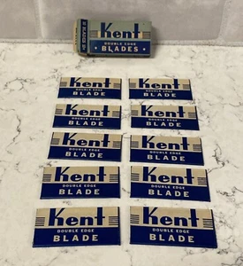 VINTAGE KENT DOUBLE EDGE BLADES Full Box of 10 - Picture 1 of 7