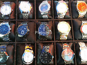 New Wholesale Joblot of Assorted Quartz Mens Wrist Watches x6 x10 x15 x25
