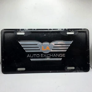 LA Auto Exchange Aluminum Dealership Booster License Plate California Front - Picture 1 of 2