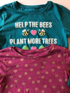 Girls Long Sleeve T Shirts Large 10/12 Children's Place SO Size 12 Lot of 2 - Picture 1 of 10
