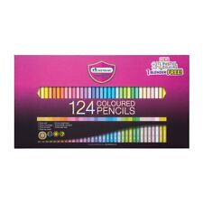 Master Art 124 Colored Pencils Box Set for Art Painting, Drawing, Coloring Book