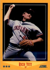 1988 Score MLB Rich Yett #484 - Picture 1 of 2