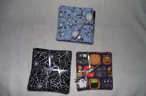 Set of 4 Drink Coasters * Christmas and Halloween * New - Picture 1 of 3