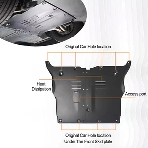 Placa de deslizamiento delantera para Tesla Model 3 2017 2018-2024 y bajo cubierta protectora del motor - Imagen 1 de 23