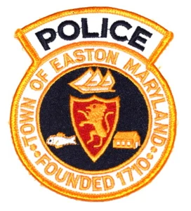 EASTON MARYLAND MD Sheriff Police Patch ROYALTY LION SHIELD FISH TALL SHIP ~ - Picture 1 of 1
