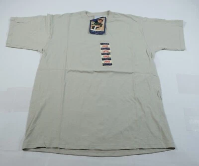 Винтажная пустая серая футболка Fruit Of The Loom размер L конец 90-х новая из старых запасов - Изображение 1 из 4