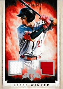2015 Panini Diamond Kings Silver Materials Jesse Winker #214 05/99 - Foto 1 di 2