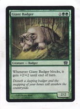 Magic: MTG: 8th Edition: Foil: Giant Badger