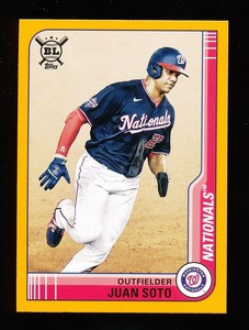 JUAN SOTO 2021 TOPPS BIG LEAGUE ORANGE PARALLEL #225
