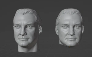 Superman George Reeves 3D Printed Head Sculpt 12" 1:6 scale - 2 STYLES - Picture 1 of 1