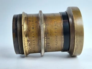 Emil Busch A.-G. Rathenow Portrat Aplanat F:6 no 3 F=280 mm Brass Lens - Picture 1 of 20
