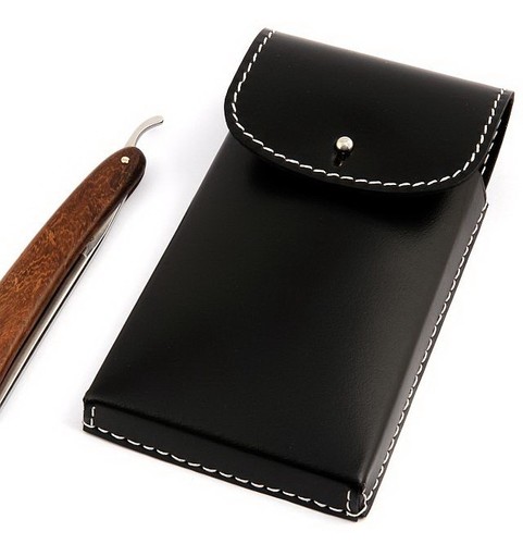 Timor G&F Solingen Cowhide Pocket Case for 3 Razors Velvet Lining ...
