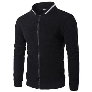 Herren-Sweatshirt mit durchgehendem Reißverschluss lässig langärmelig leicht ... - Bild 1 von 4