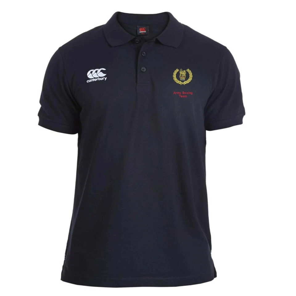 OFFICIAL Army Boxing Team embroidered Canterbury Rugby Polo Shirt - Image 1 of 1