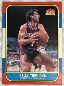 1986-87 Fleer #115 Kelly Tripucka - Detroit Pistons NBA Basketball - Bild 1 von 2