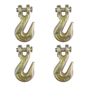 4 Pack G70 5/16" Clevis Grab Hook Flatbed Truck Trailer Transport Tow Chain Hook - Picture 1 of 10