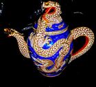 Antique Japanese Dragonware Moriage 19 Piece Tea Set Gold Gilt