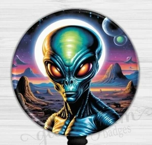 Alien Retractable Badge Holder, Out West Roswell Badge Reel 6628 - Picture 1 of 9