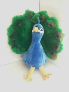 FAO Schwarz Toys R Us 2015 Peacock 14" Animal Bird Peafowl Plush Stuffed Animal - Picture 1 of 4