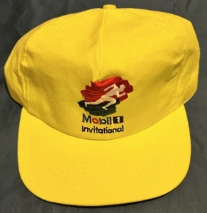 Vintage 1990 Stange Mobil 1 Invitational Indoor Leichtathletik Snapback Mütze NEU - Bild 1 von 7