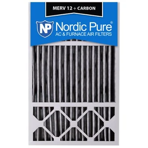 16X25x5 Air Filter Merv 12 Plus Carbon Honeywell FC100a1029 Lennox - Picture 1 of 4