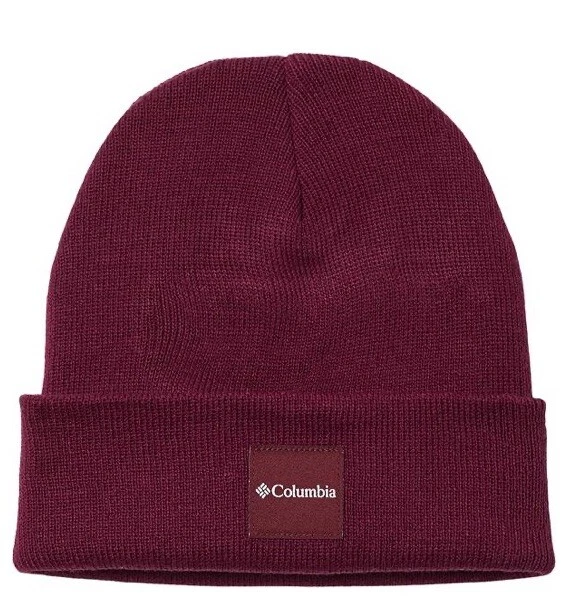 Columbia City Trek Heavyweight Beanie Hat Unisex Knit Cap Burgundy Warm