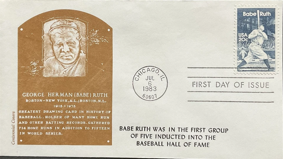 2046 Babe Ruth Hall of Fame Plague He Was in the 1st Group of 5 inducted  - Image 1 of 1