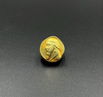 Monedas antiguas moneda antigua griega Partia moneda de oro sello joyería colgante 17k Foto 1 de 4