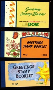 Ireland - 1990-1992-1994 Greetings Unexploded Booklets; SCV $51.00 - Picture 1 of 2
