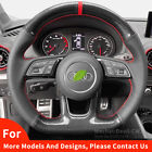 Carbon Fible Leather Steering Wheel Cover For Audi A4L Q3 A3 A6L A5 A7 S1 S4 S5