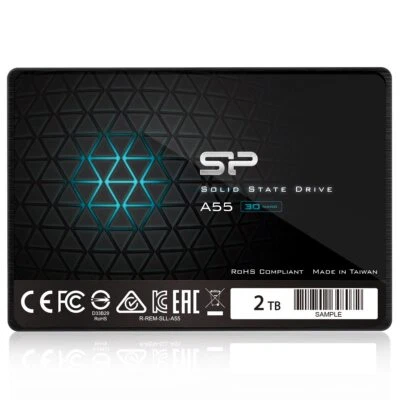 Silicon Power SSD 2TB 3D NAND A55 SLC Cache Performance Boost 2.5 inch SATA III  - Immagine 1 di 4