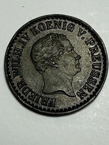 1846-A German States Prussia 1 Silber Groschen Coin EF, 22% Silver, Germany - Picture 1 of 10