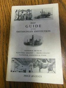 VINTAGE COLLECTORS GUIDE TO THE SMITHSONIAN INSTITUTION WASHINGTON D.C. - Picture 1 of 3