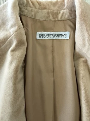 Blazer Vintage Emporio Armani Tostado/Beige Gamuza Rayón Talla 40 Foto 1 de 4