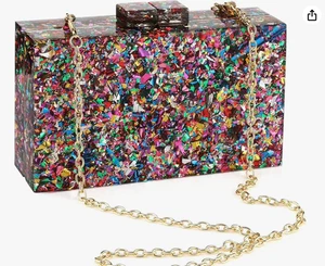 Gets Acryl Geldbörsen und Handtaschen für Damen mehrfarbig Plexiglas geometrisch UVP £30 - Bild 1 von 4