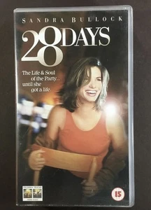 28 Days, VHS Video Tape, Sandra Bullock, Cert 15 Movie - Picture 1 of 3