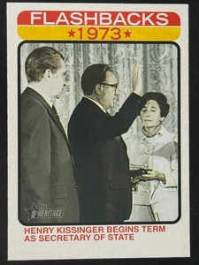 2022 Topps Heritage News Flashbacks #NF-8 Henry Kissinger - Bild 1 von 2