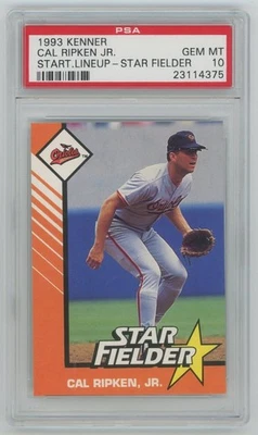 Cal Ripken Jr 1993 Kenner Starting Lineup Star Fielder PSA 10 Pop 18 - Image 1 of 2